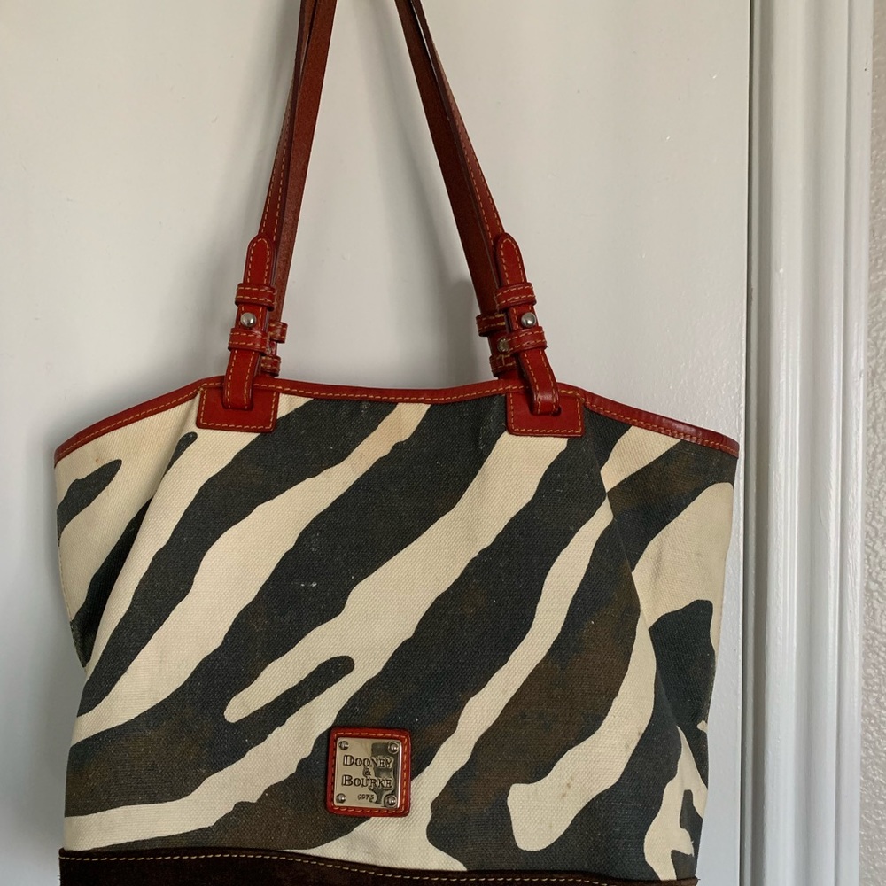Zebra striped Dooney and Bourke Purse